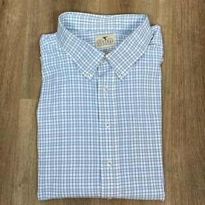 Genteal Fremont Softouch® Performance Sport Shirt in Adriatic blue plaid XXXL